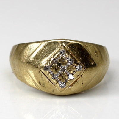 Diamond Dome Ring | 0.09ctw | SZ 6.75 |