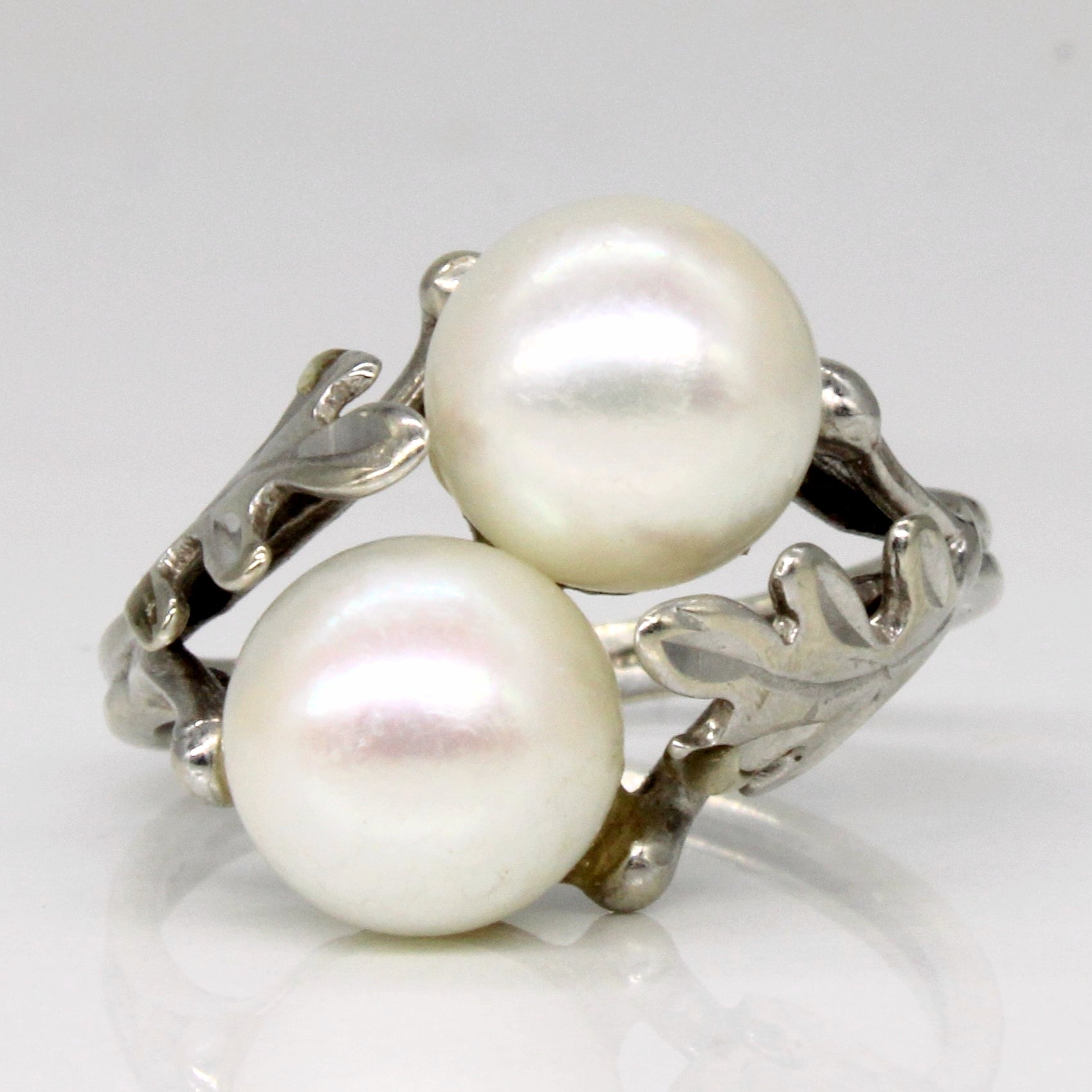 Twin Pearl Ring | SZ 5.5 |