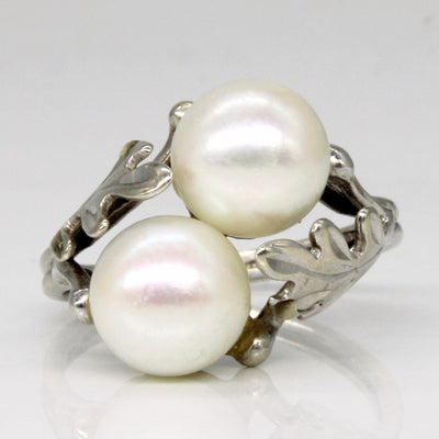 Twin Pearl Ring | SZ 5.5 |