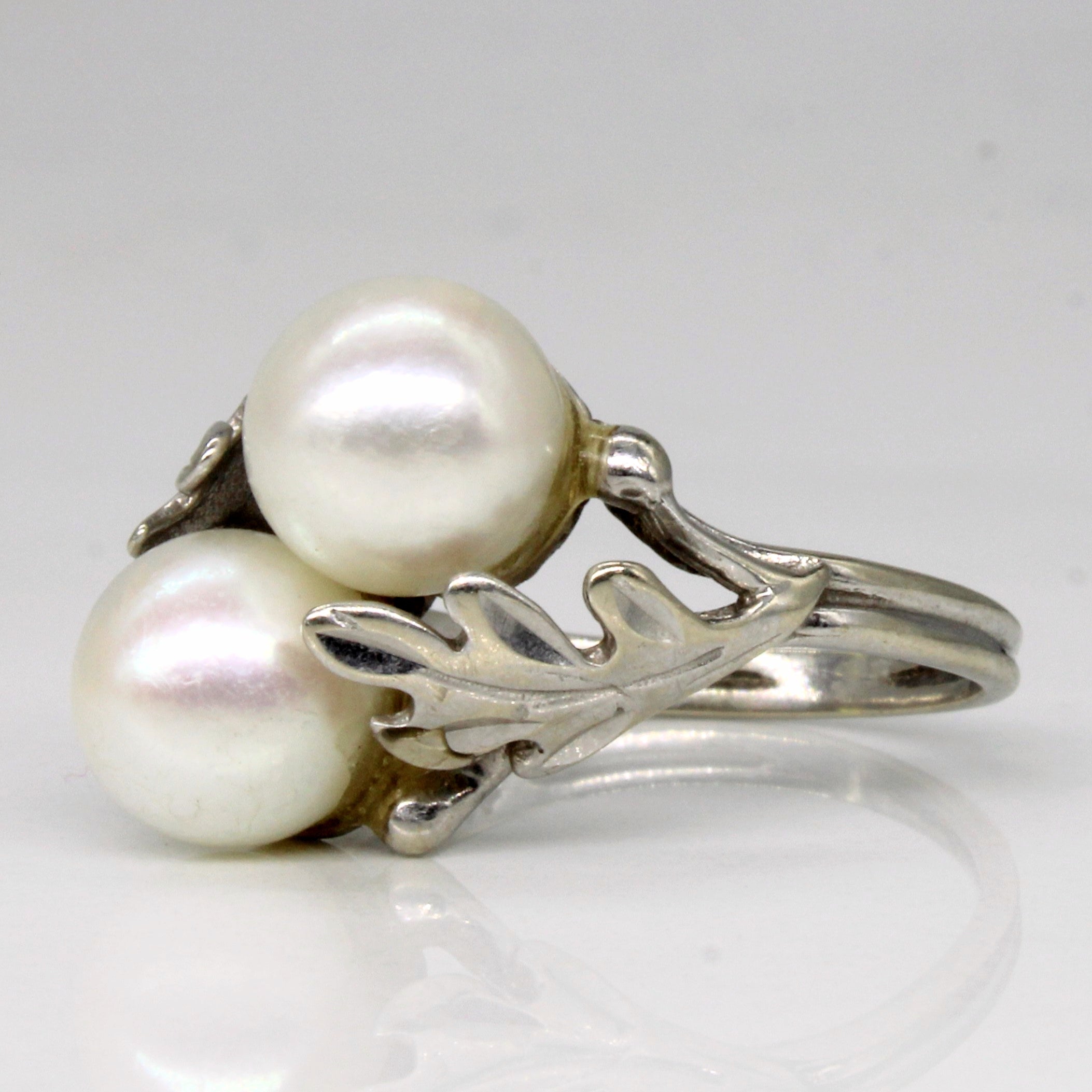 Twin Pearl Ring | SZ 5.5 |