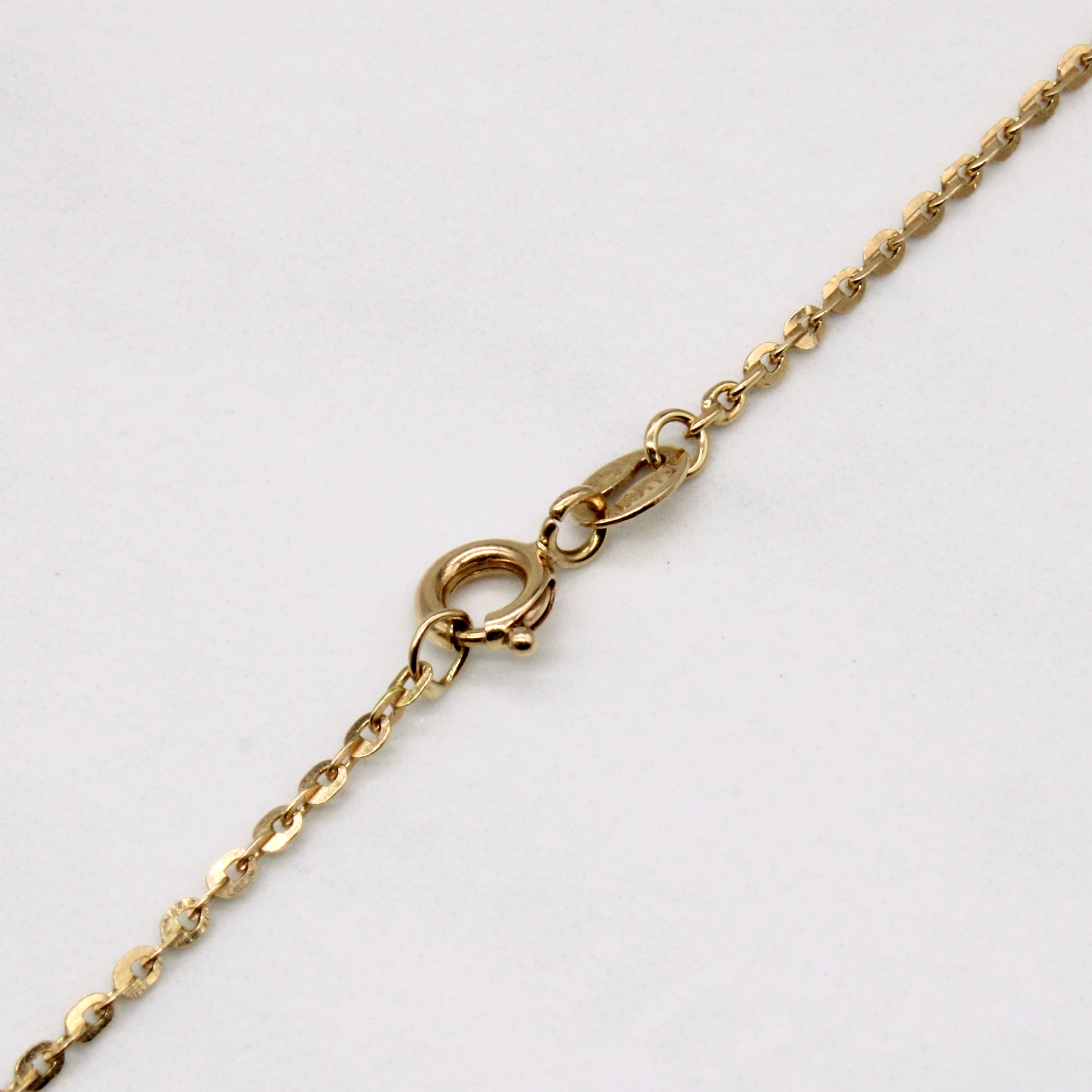 15k Yellow Gold Fancy Link Chain | 24" |