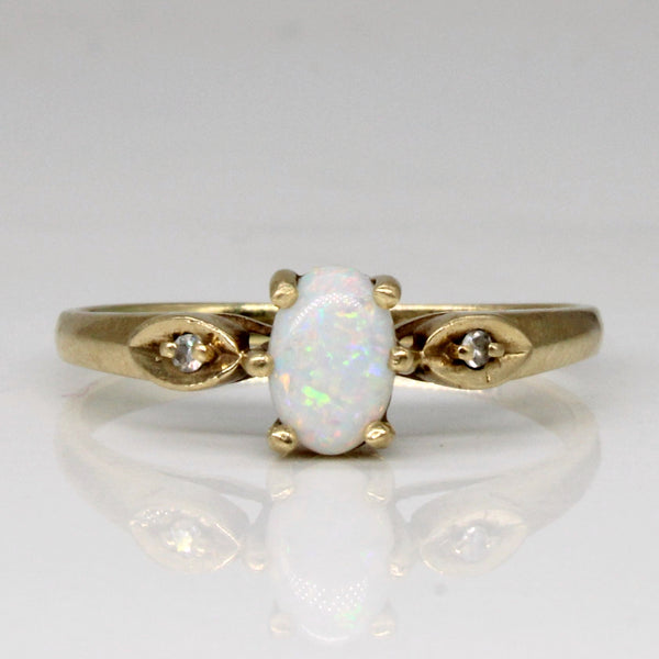 Opal & Diamond Ring | 0.25ct, 0.01ctw | SZ 6.5 |