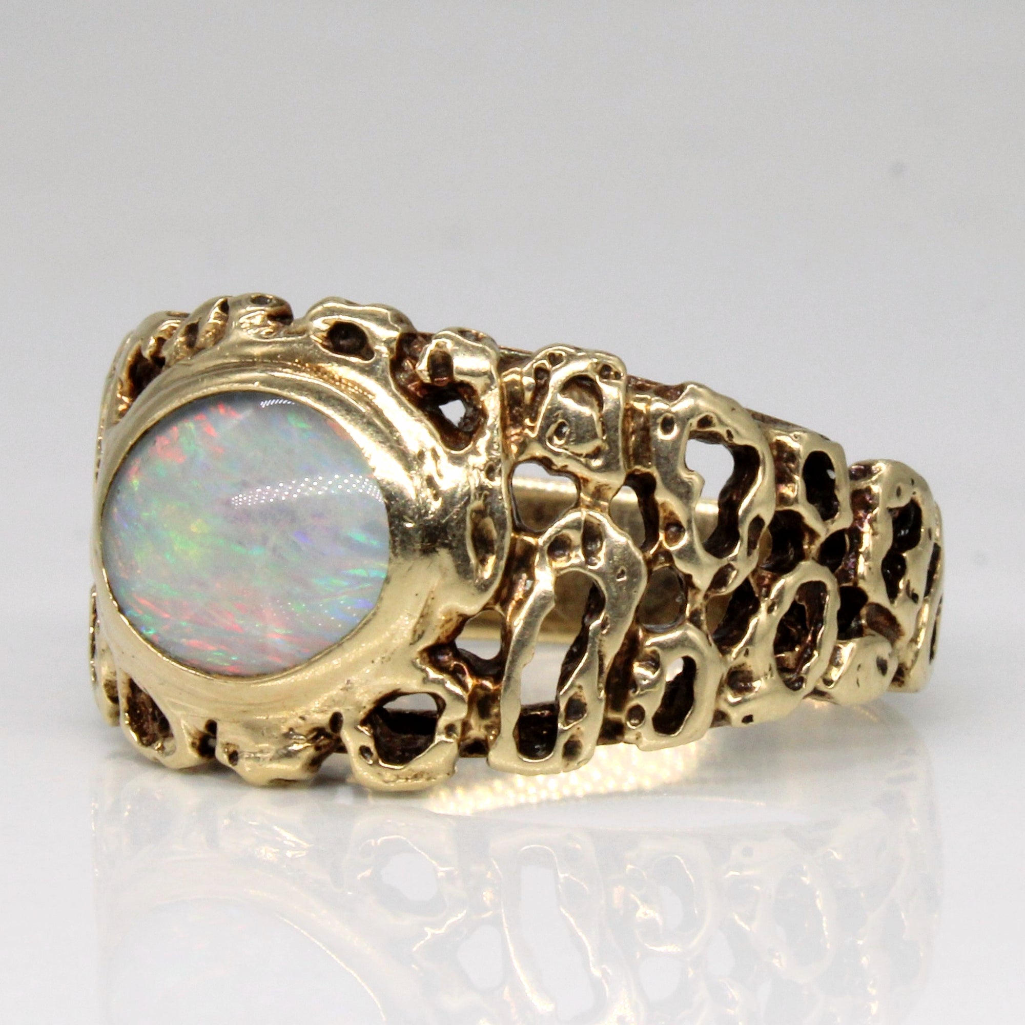 Doublet Opal Cocktail Ring | 1.50ct | SZ 9.5 |