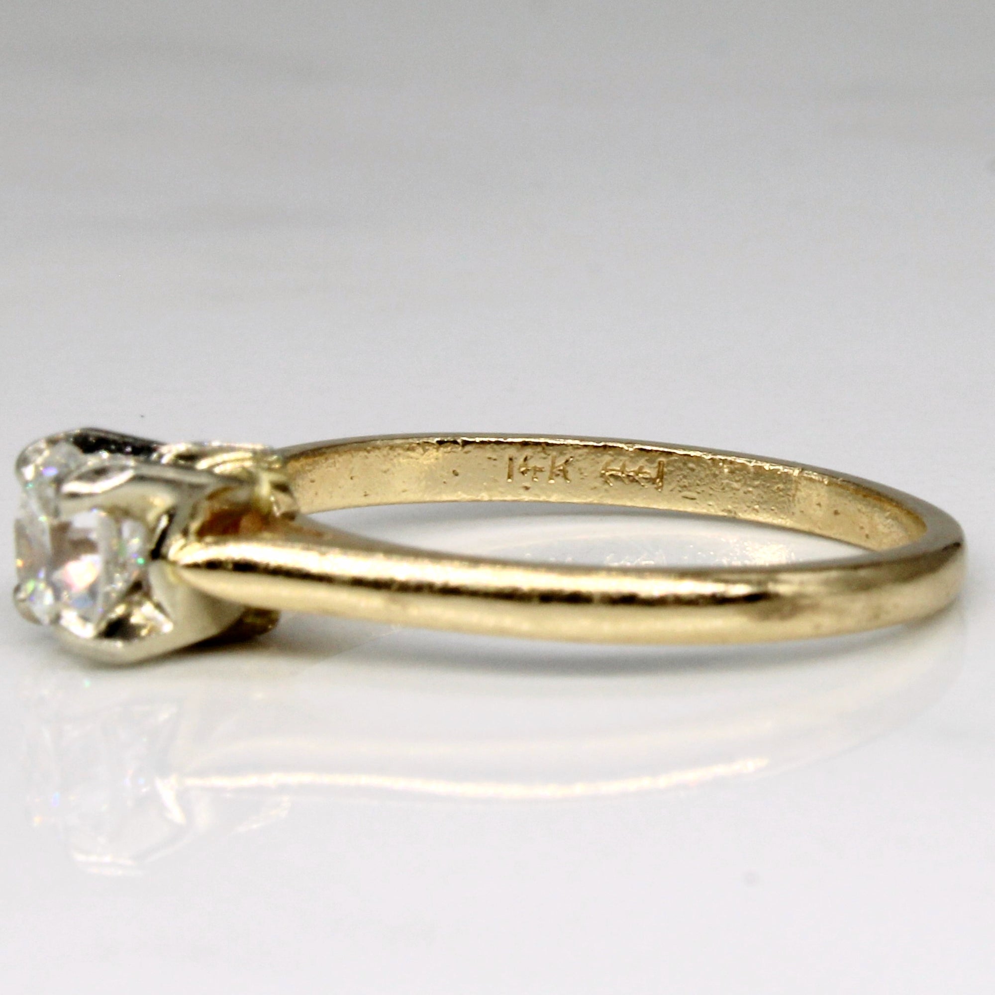 Old European Cut Diamond Solitaire Engagement Ring | 0.48ct | SZ 5.75 |