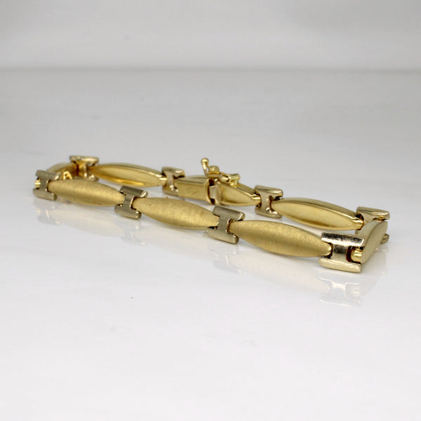 18k Two Tone Gold Bracelet | 7.5