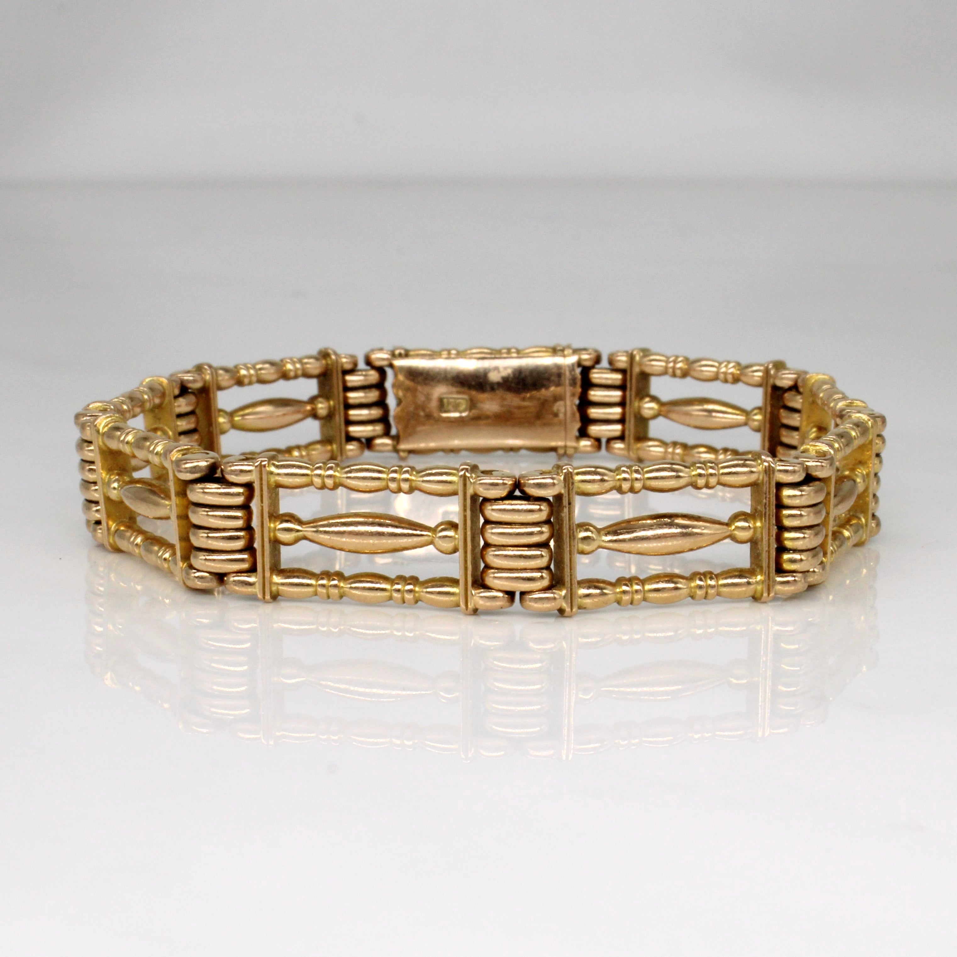 15k Yellow Gold Vintage Bracelet | 7.25" |