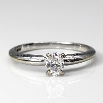 Solitaire Oval Diamond Ring | 0.30ct | SZ 6.75 |