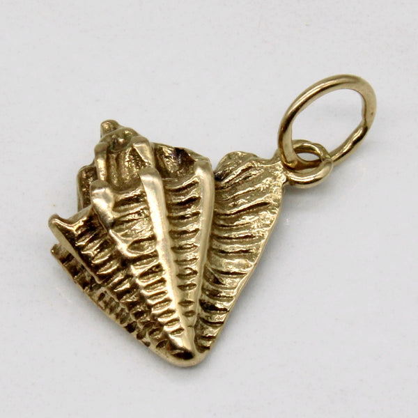 10k Yellow Gold Conch Shell Charm