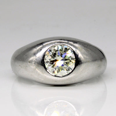 Flush Set Diamond Engagement Ring | 1.58ct | SZ 10.25 |