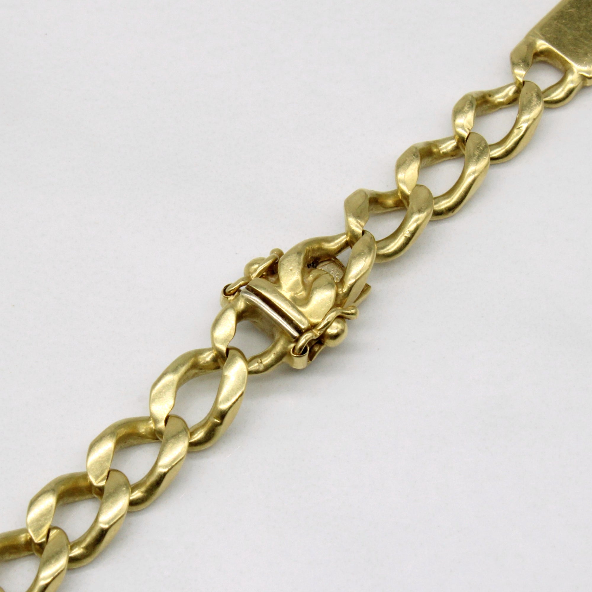 18k Yellow Gold Curb Link Chain | 22