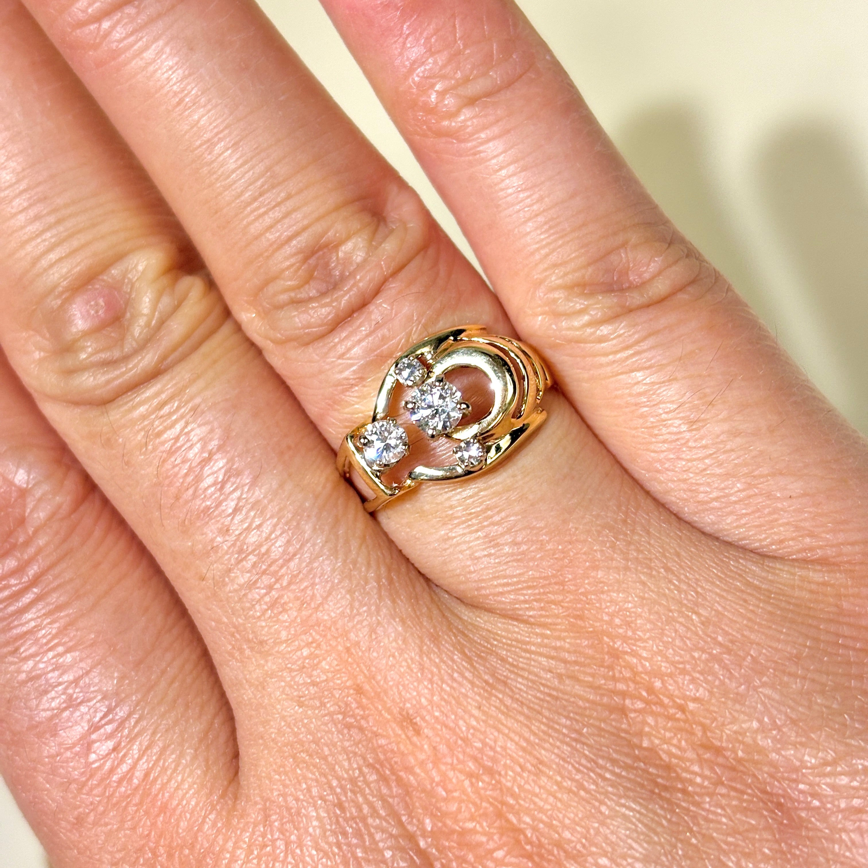 14k Yellow Gold Diamond Ring | 0.39ctw | SZ 6.5