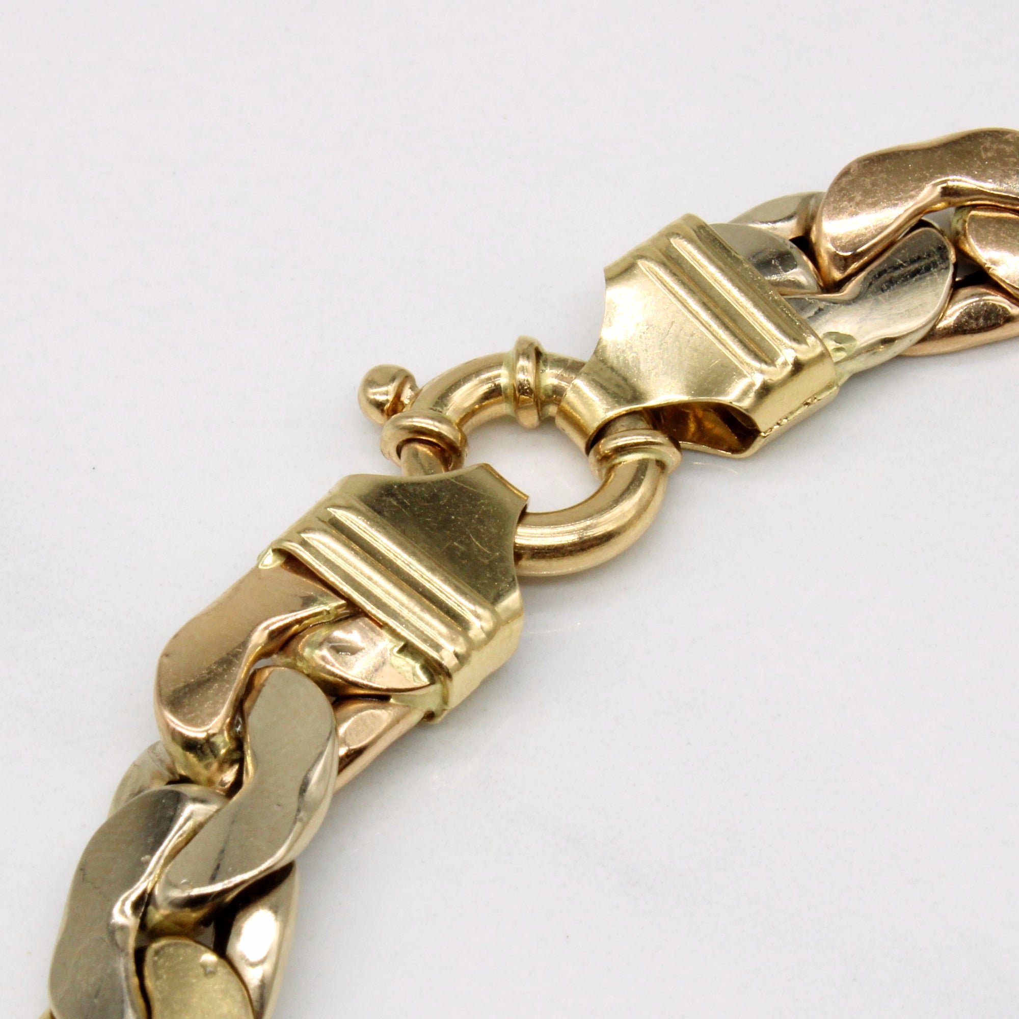 18k Tri Tone Gold Bracelet | 8.5