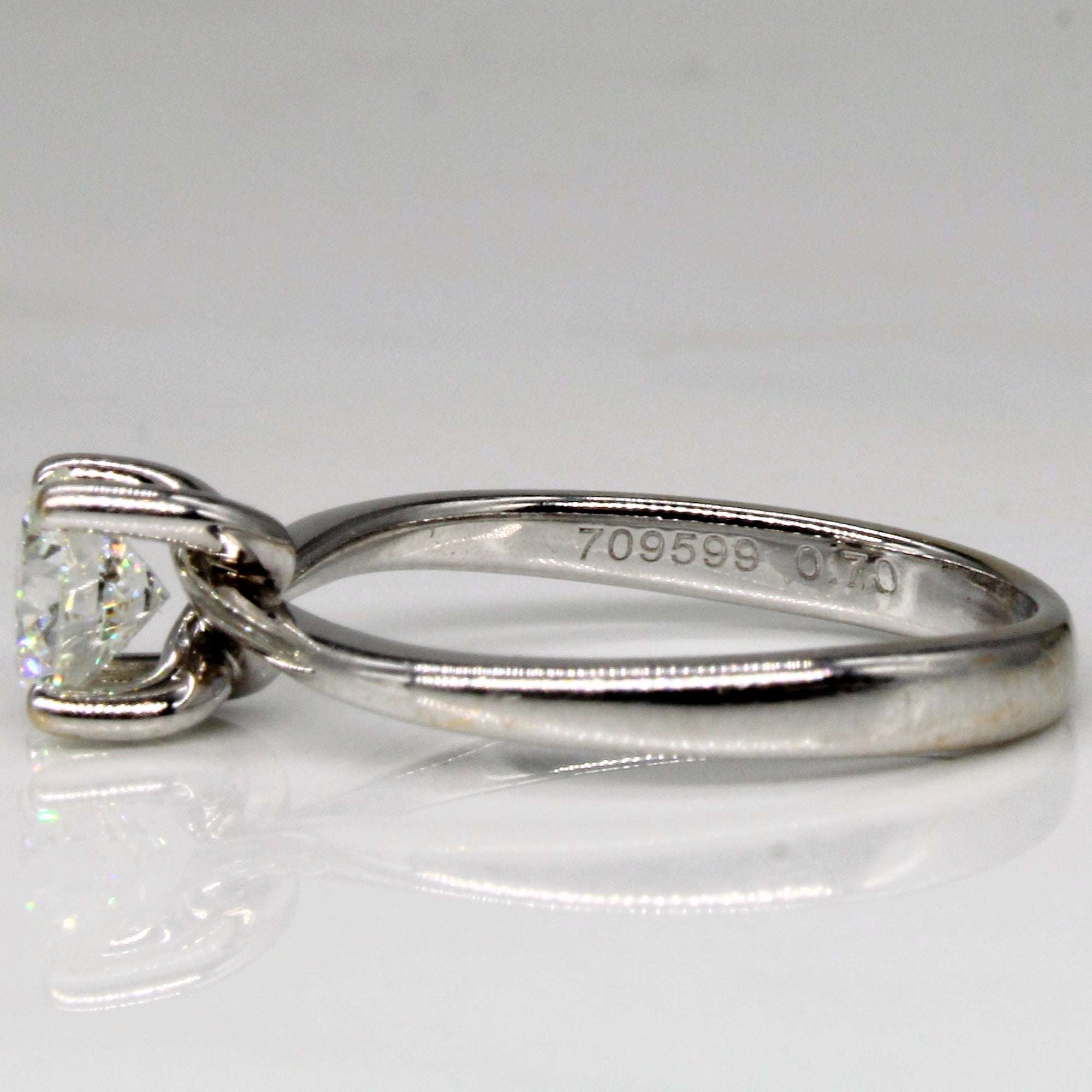 'Birks' Diamond Solitaire Engagement Ring | 0.70ct SI1 J | SZ 6 |