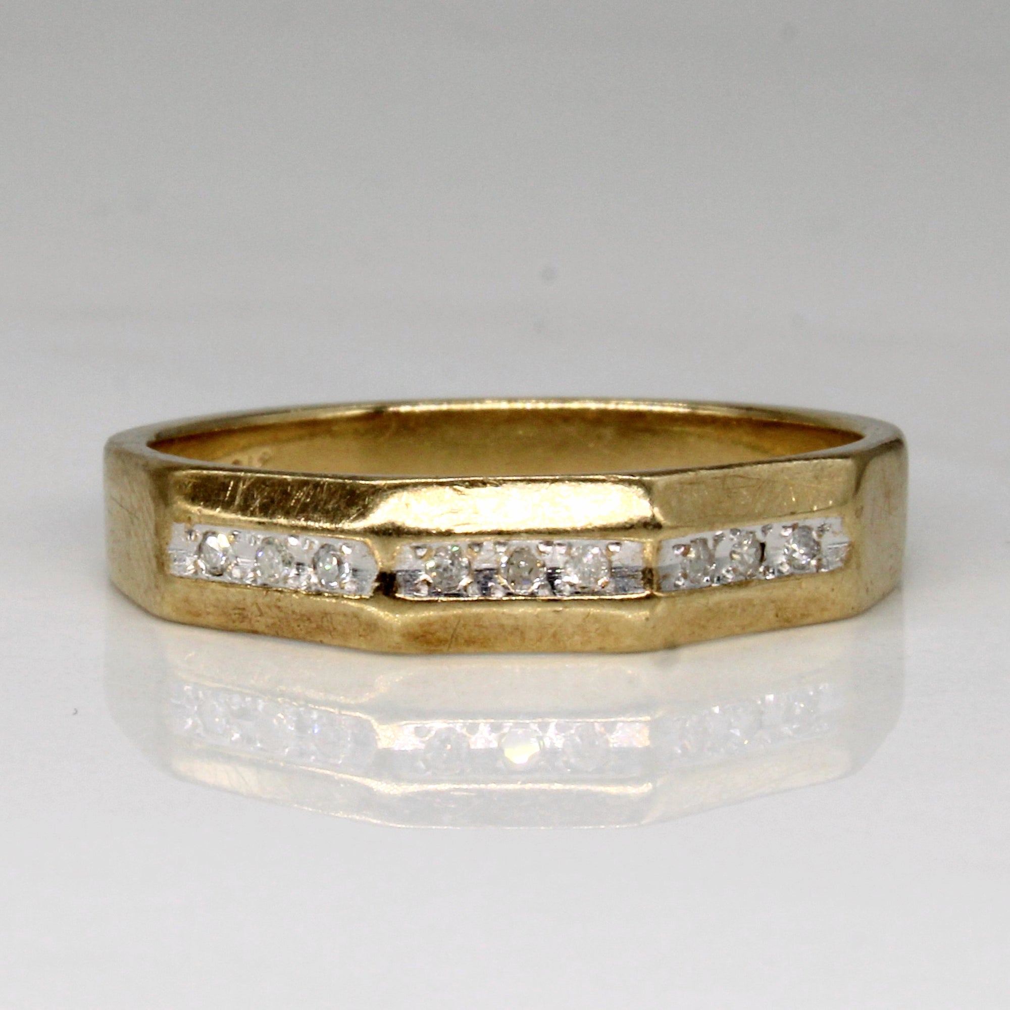 Flush Set Diamond Ring | 0.05ctw | SZ 9.25 |