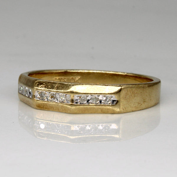 Flush Set Diamond Ring | 0.05ctw | SZ 9.25 |