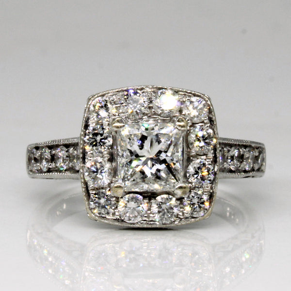 High Set Diamond Engagement Ring | 1.63ctw | SZ 5.75 |