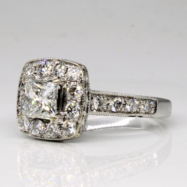 High Set Diamond Engagement Ring | 1.63ctw | SZ 5.75 |