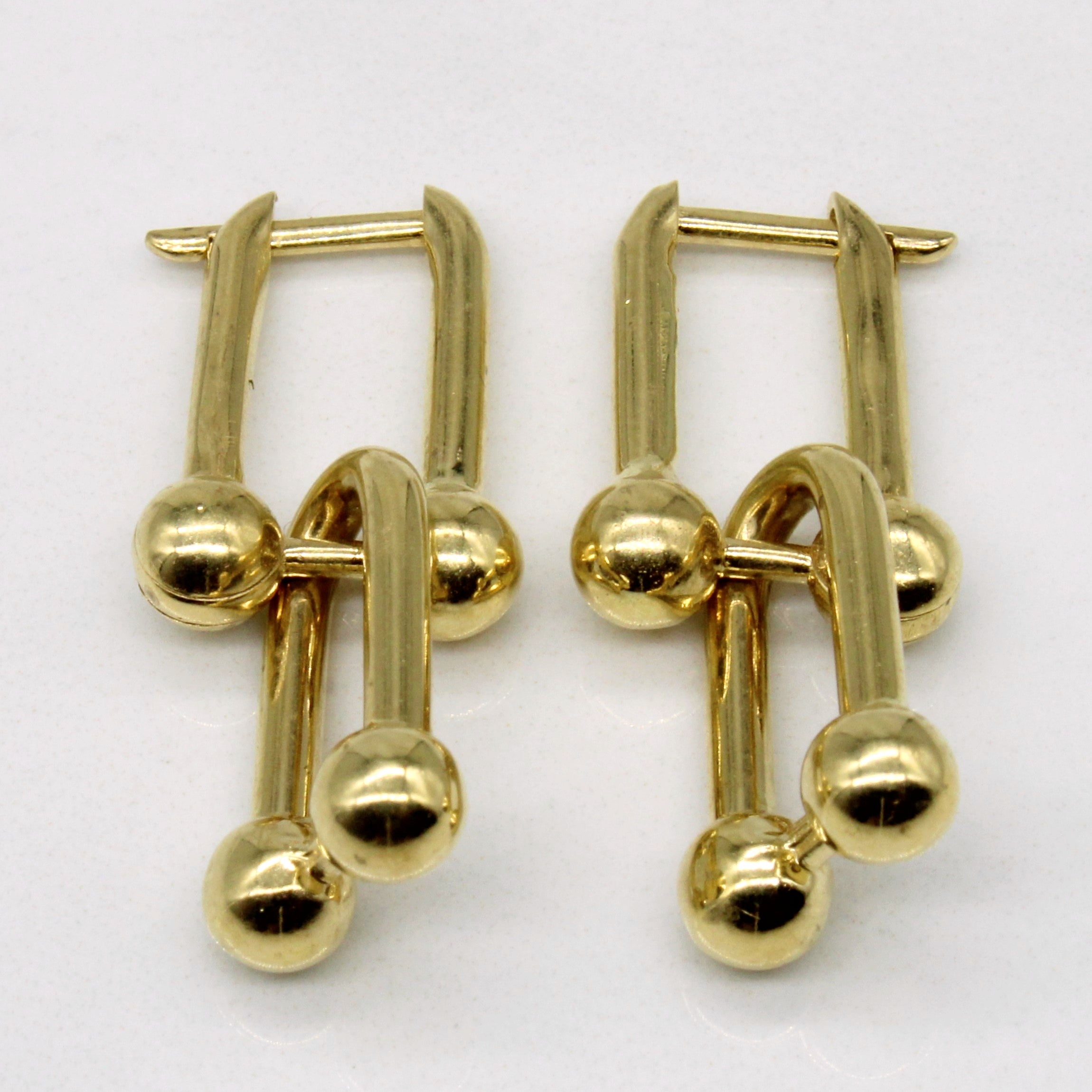 Tiffany Inspired' 18k Yellow Gold Earrings