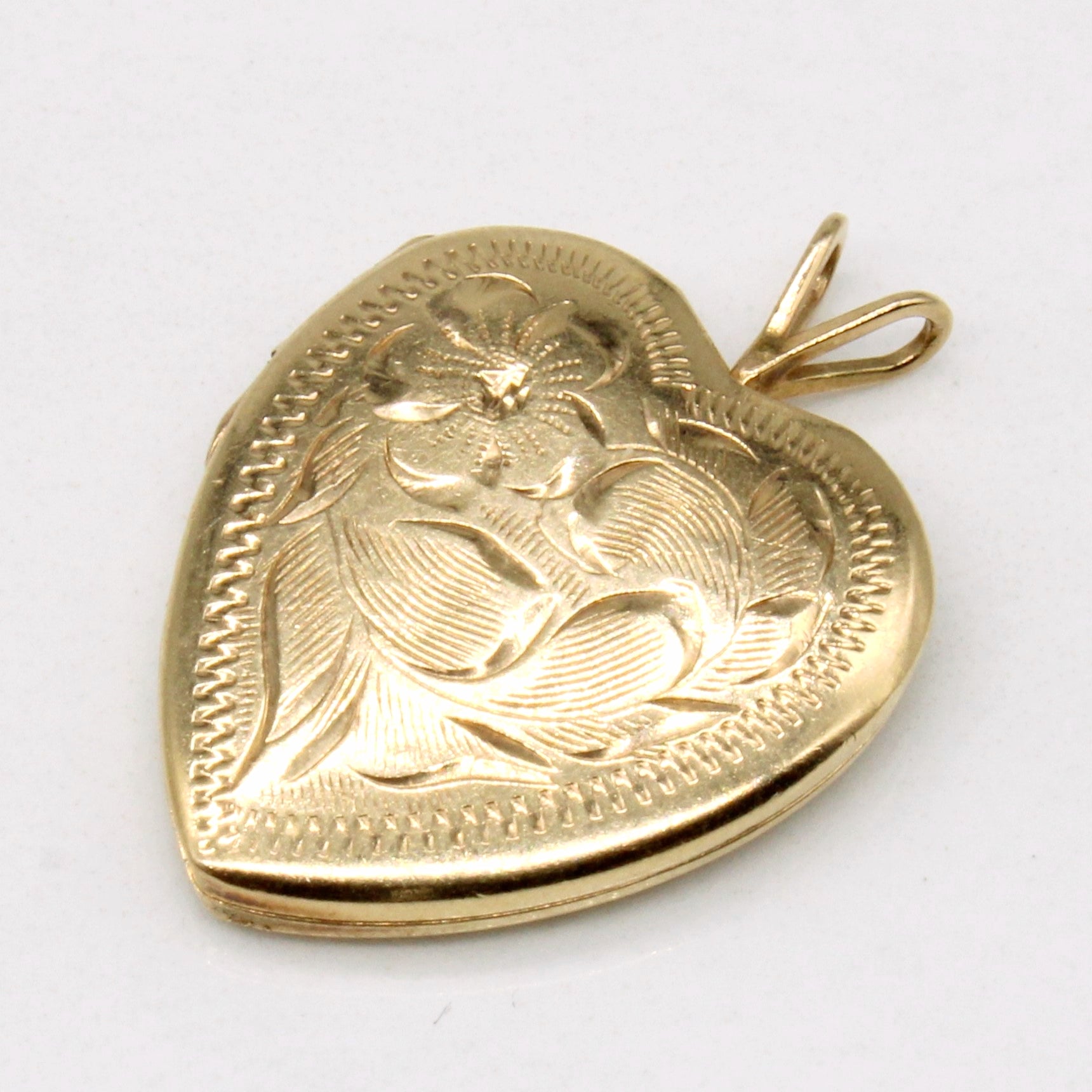 10k Yellow Gold Heart Locket