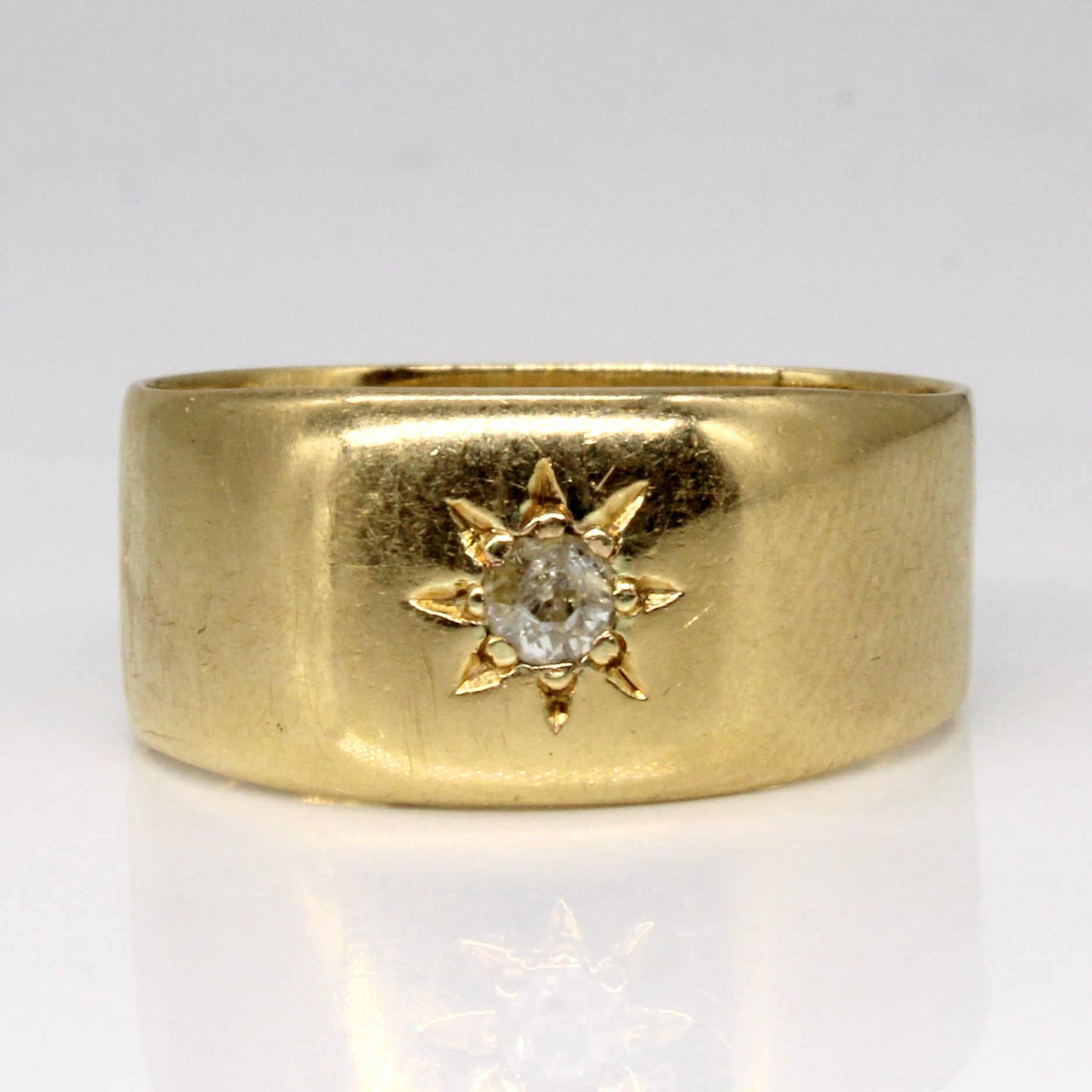 London 1916 Old European Cut Diamond Band | 0.10ct | SZ 8.25 |