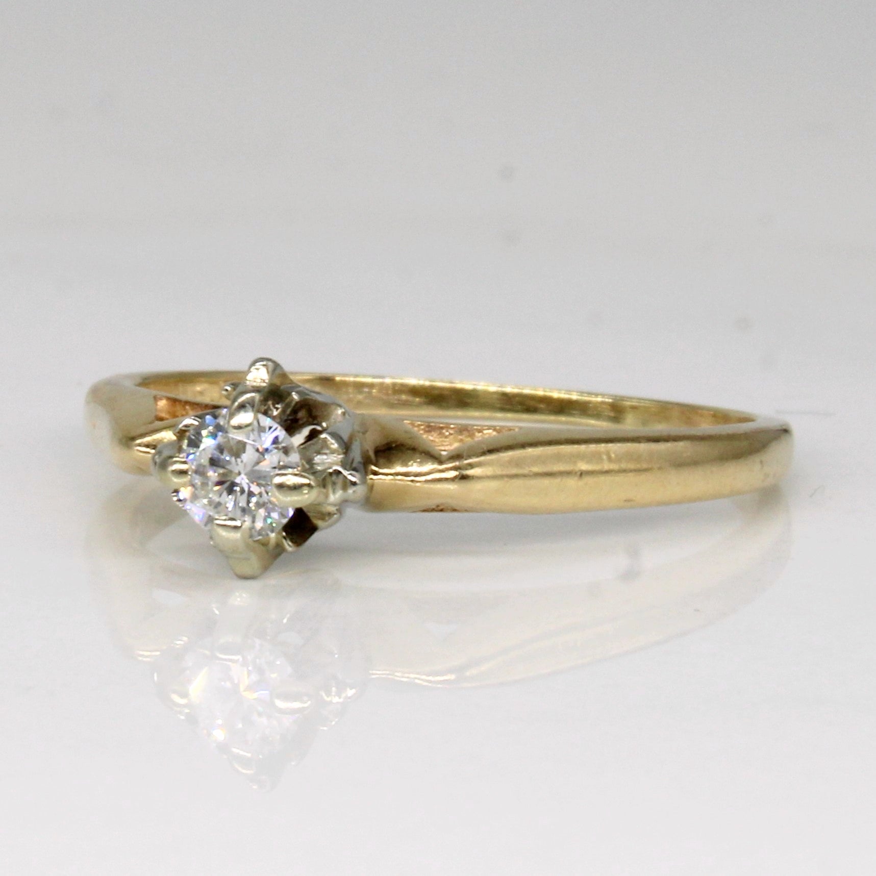 Solitaire Diamond Ring | 0.13ct | SZ 5.75 |