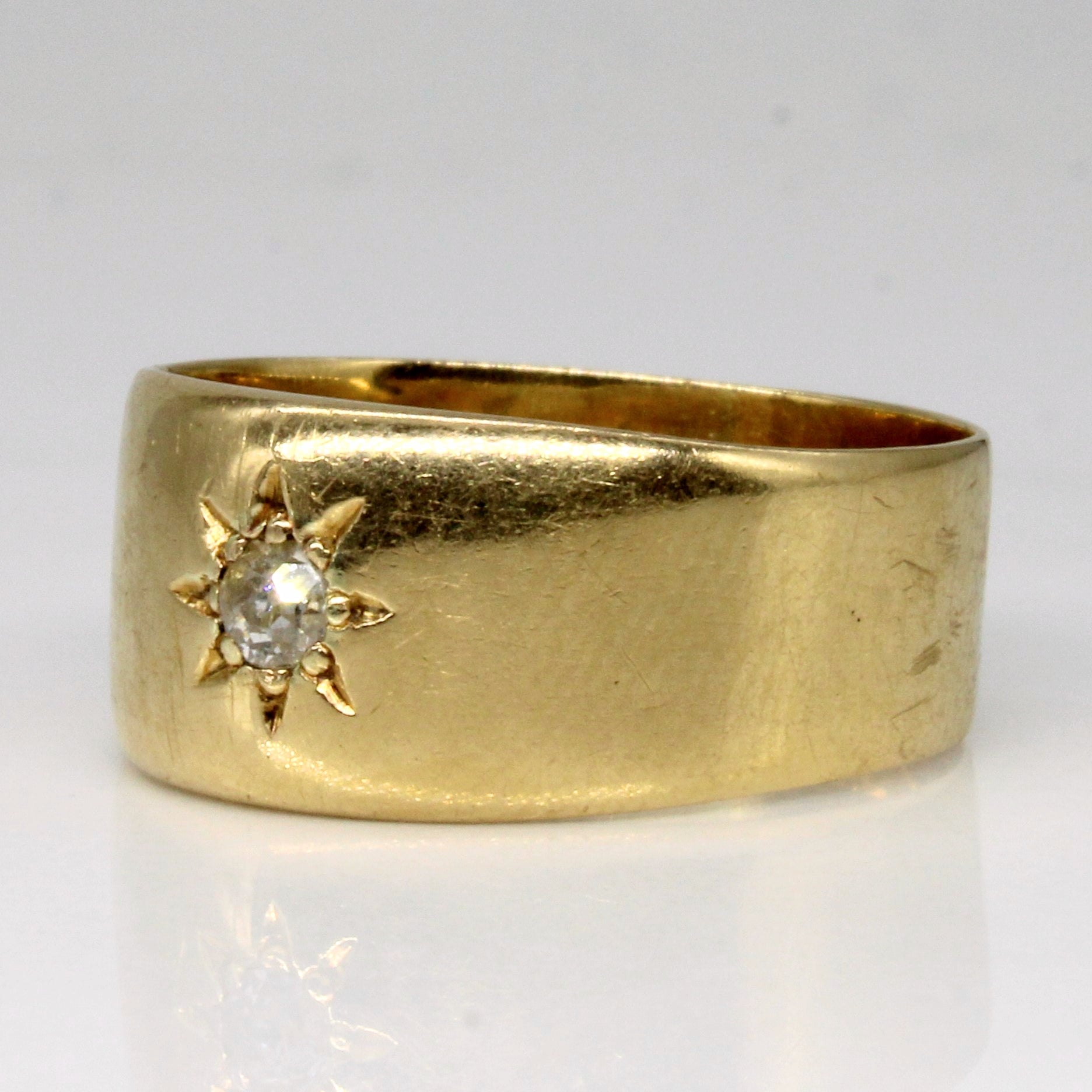 London 1916 Old European Cut Diamond Band | 0.10ct | SZ 8.25 |