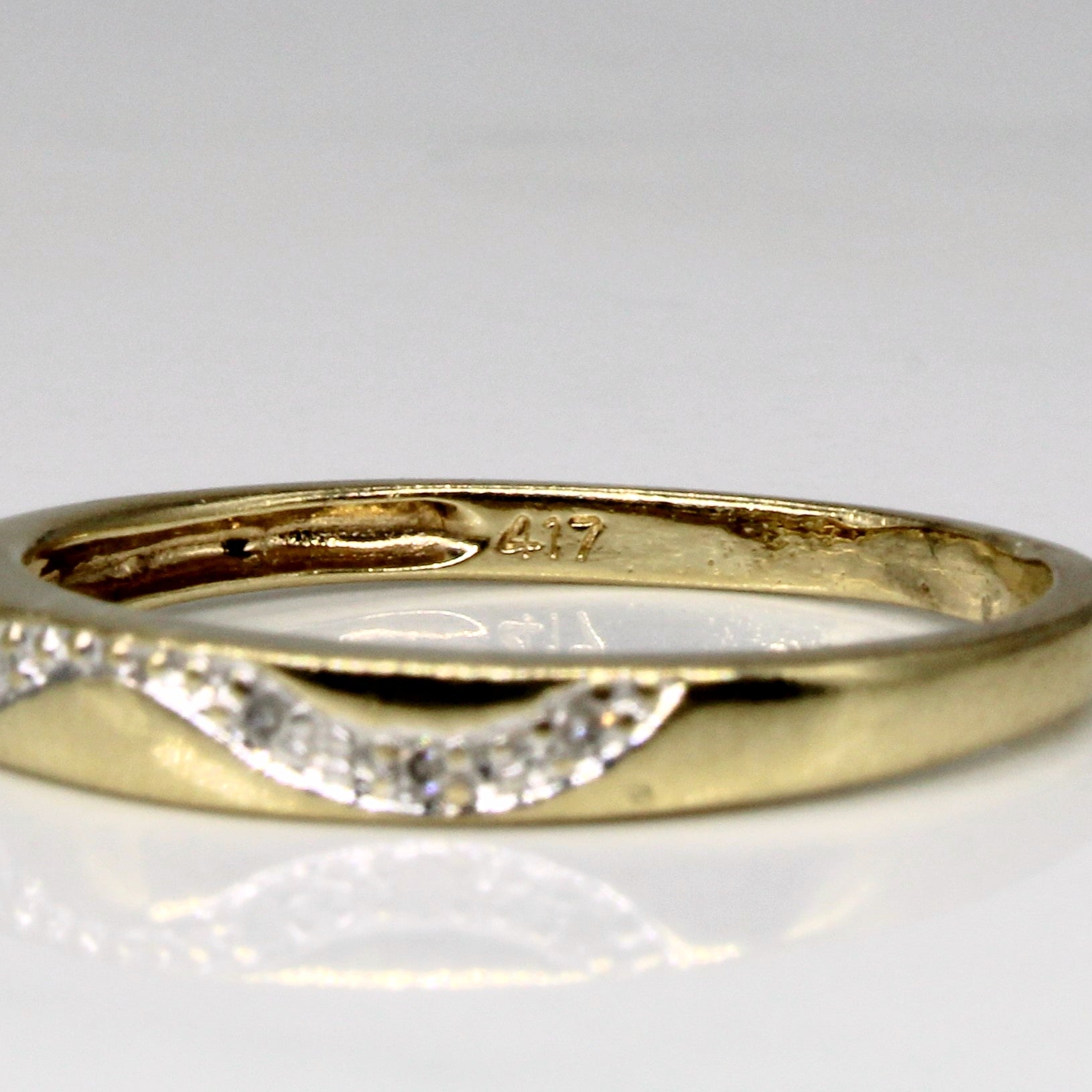 Bague en diamant | 0,03 ct | Taille 7,75 | 