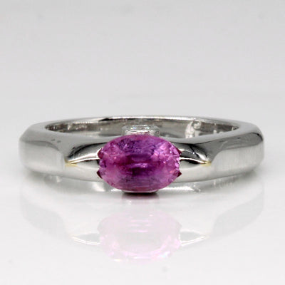 Pink Sapphire & Diamond Ring | 0.50ct, 0.05ctw | SZ 7 |