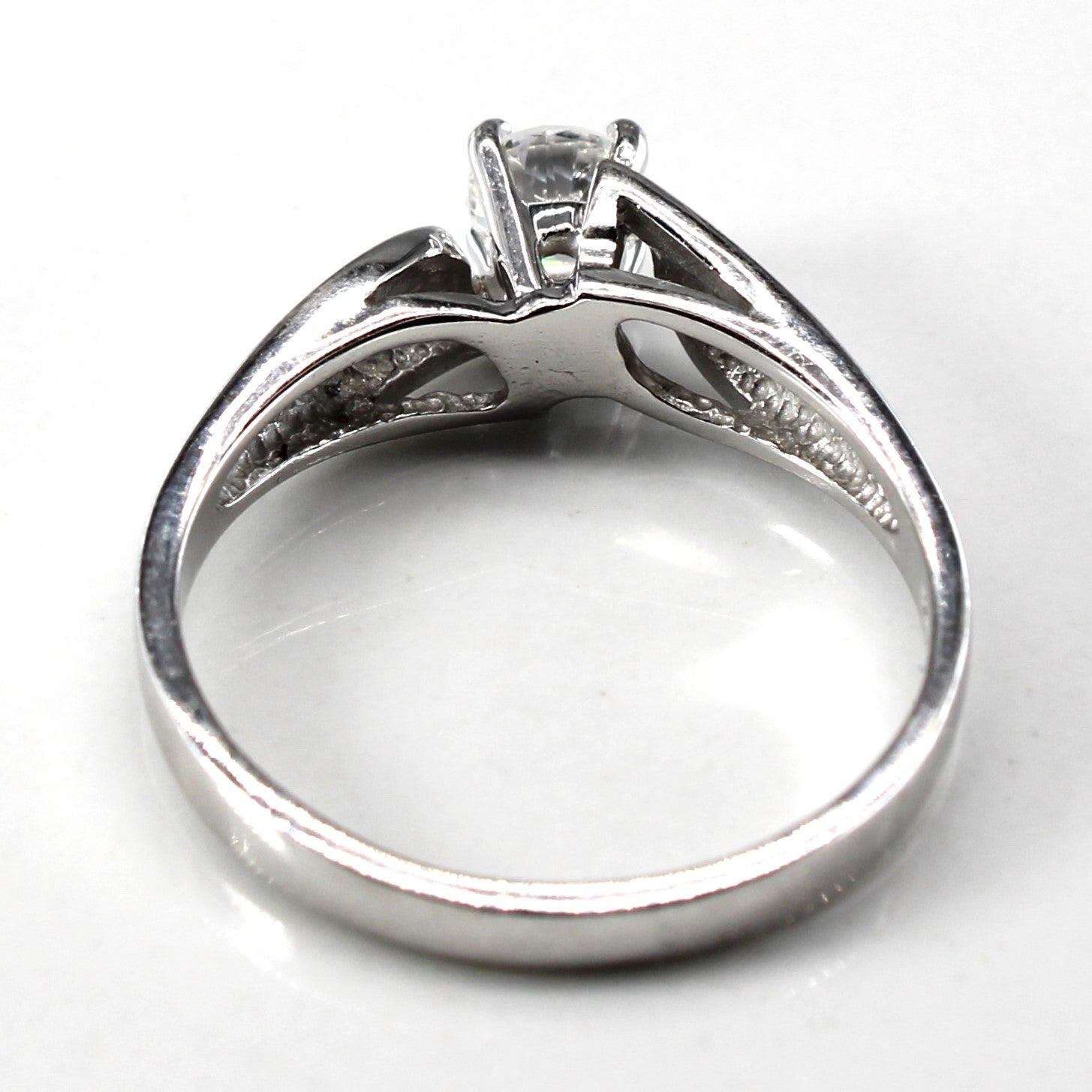 Solitaire Diamond White Gold Ring | 0.27ct | SZ 7 |