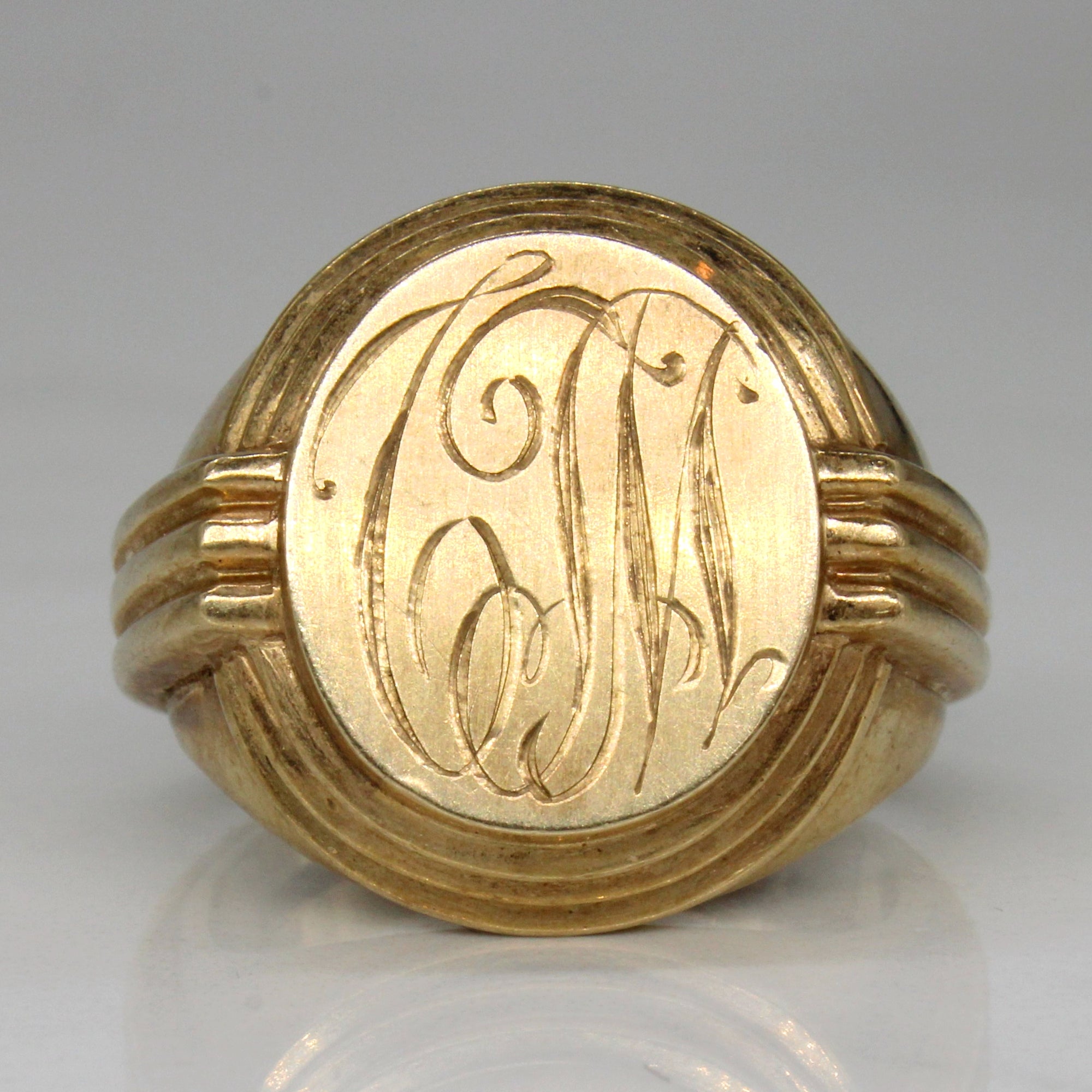 10k Yellow Gold Initial Ring | SZ 8 |