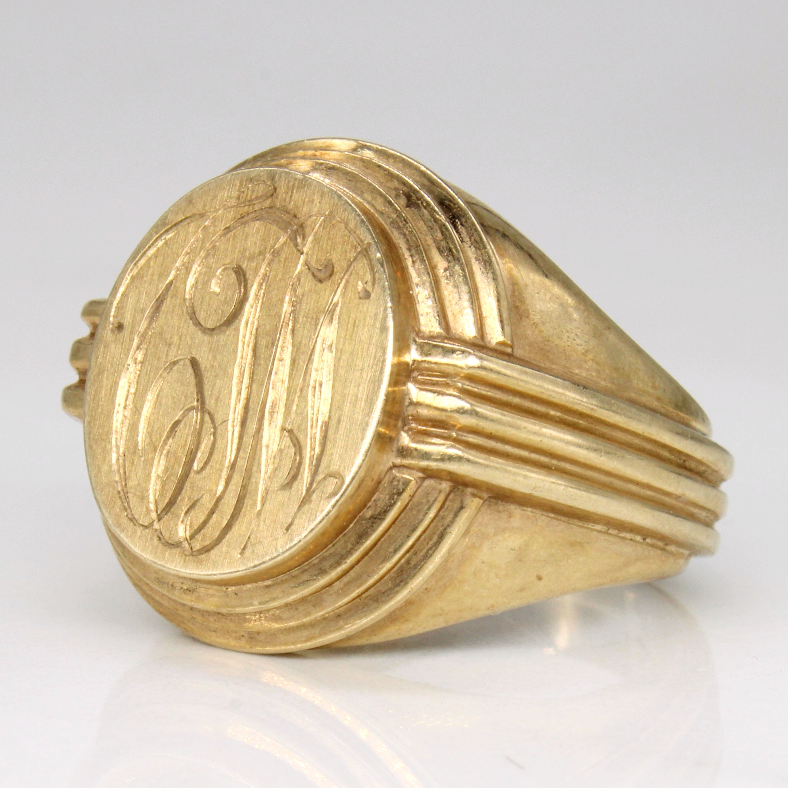 10k Yellow Gold Initial Ring | SZ 8 |