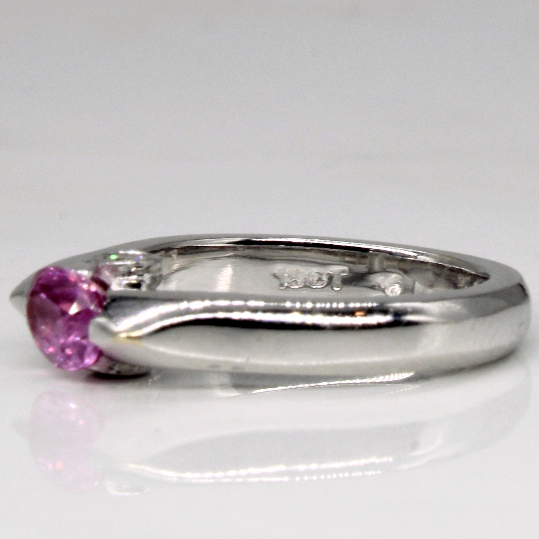 Pink Sapphire & Diamond Ring | 0.50ct, 0.05ctw | SZ 7 |
