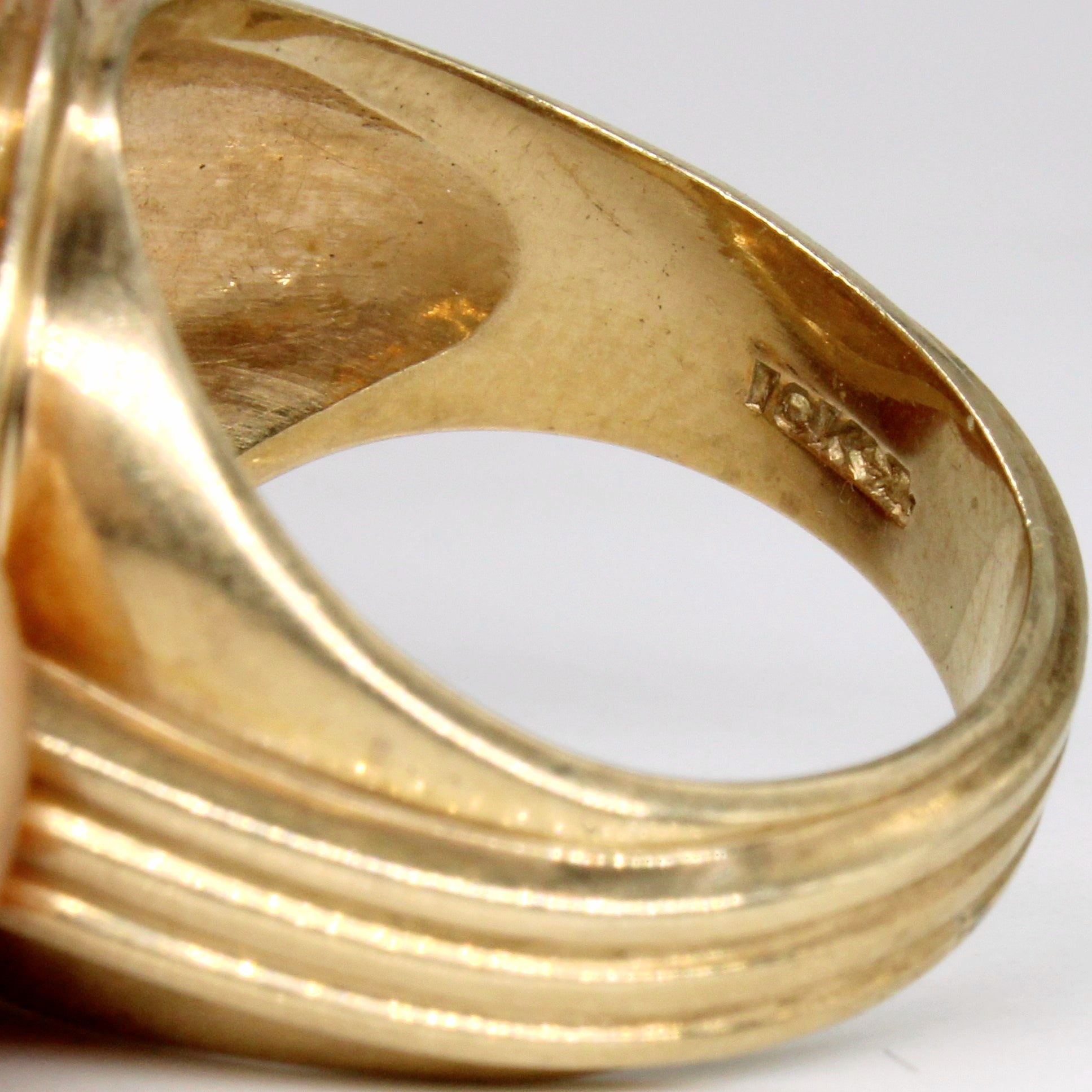 10k Yellow Gold Initial Ring | SZ 8 |