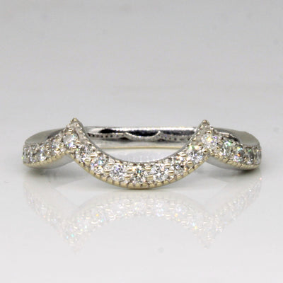 Pave Set Diamond Contour Ring | 0.25ctw | SZ 5.25 |