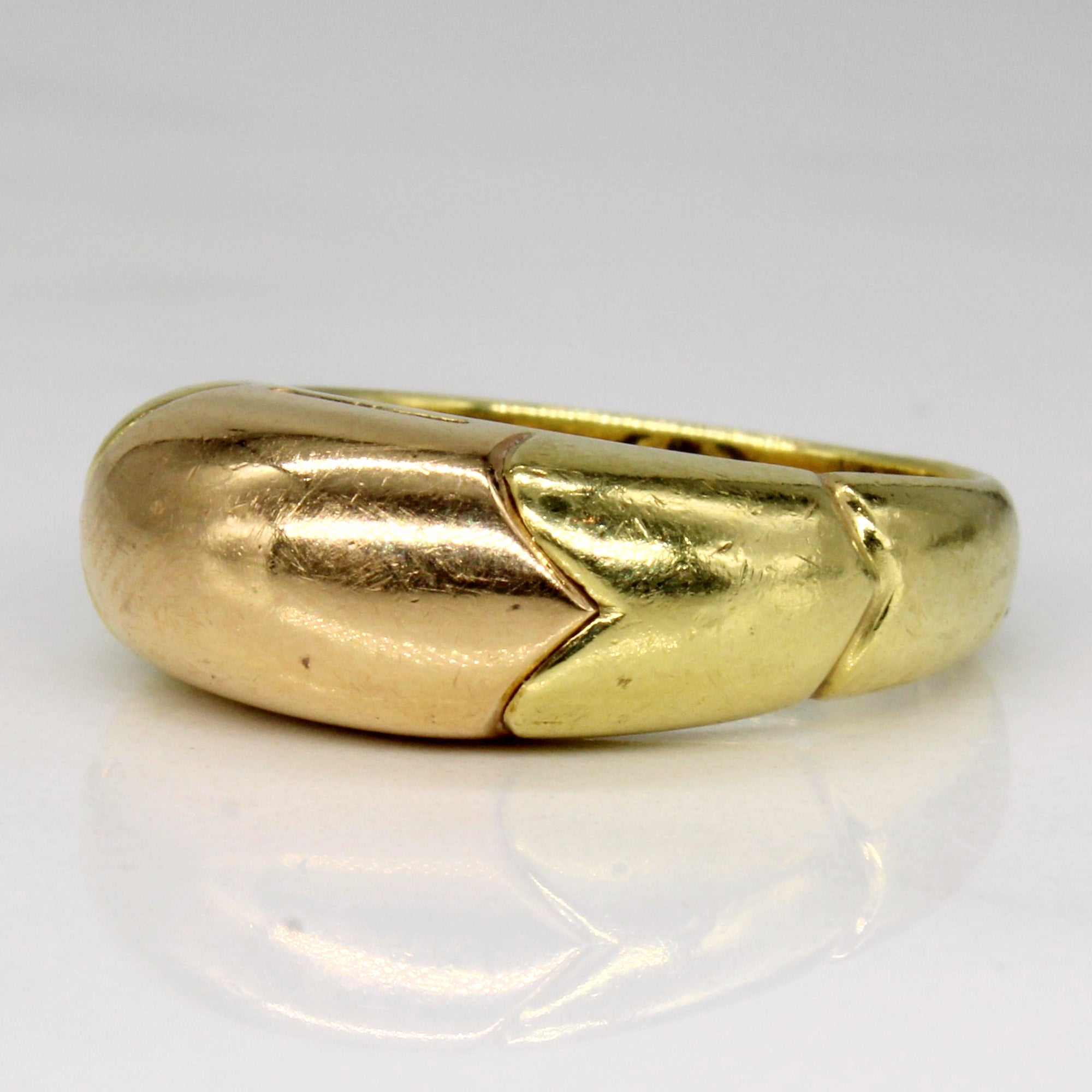 18k Two Tone Gold Ring | SZ 4.75 |
