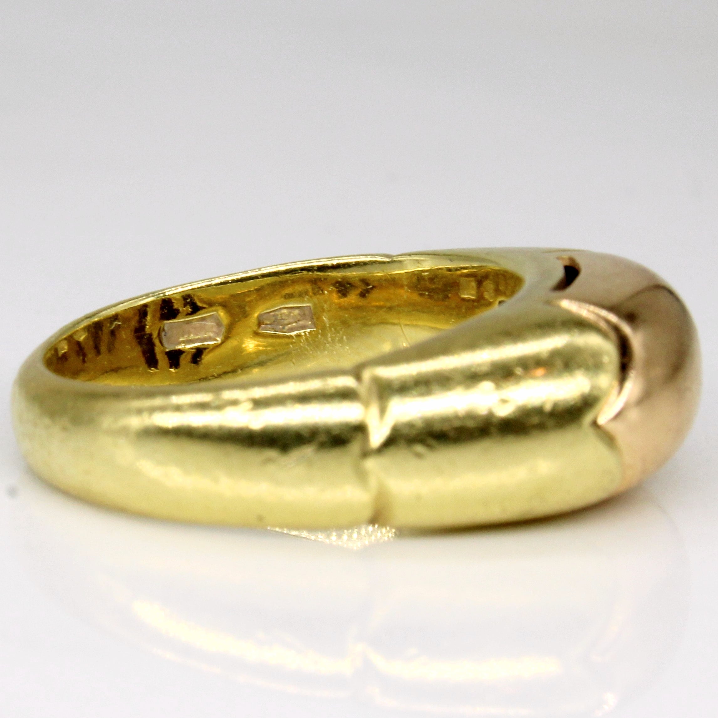 18k Two Tone Gold Ring | SZ 4.75 |