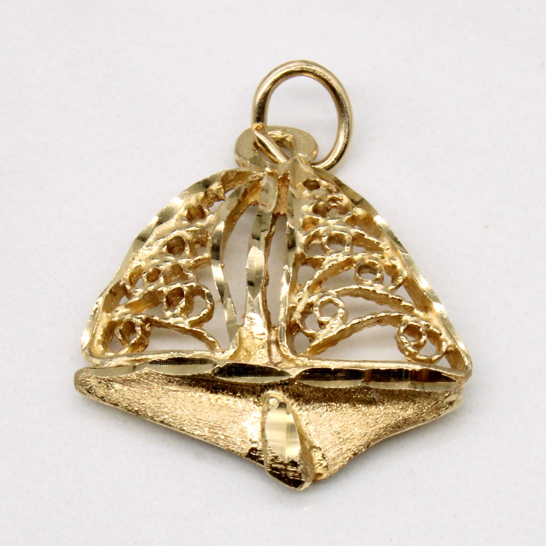 10k Yellow Gold Boat Charm