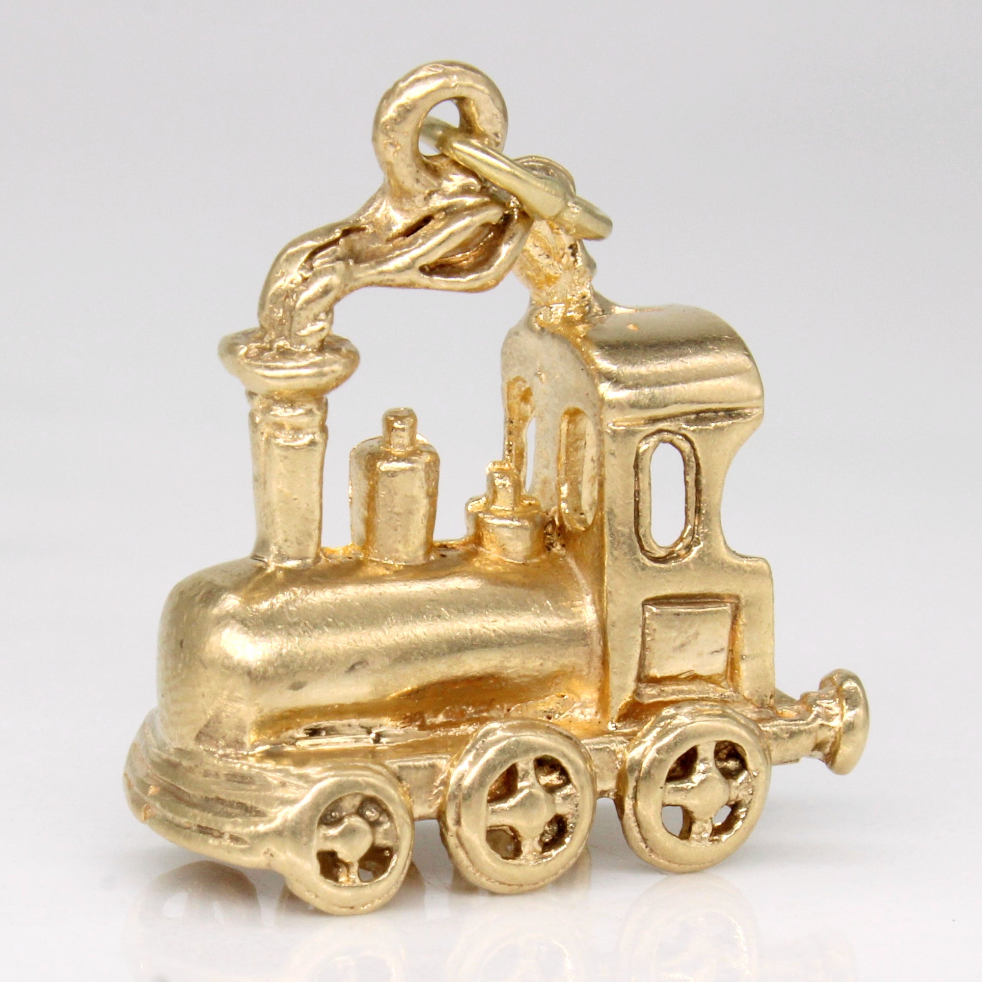 10k Yellow Gold Train Charm