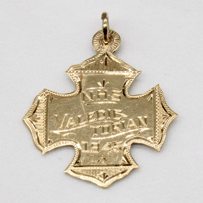 10k Yellow Gold Engraved 