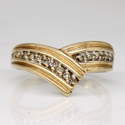 Diamond Contour Ring | 0.07ctw | SZ 6.75 |