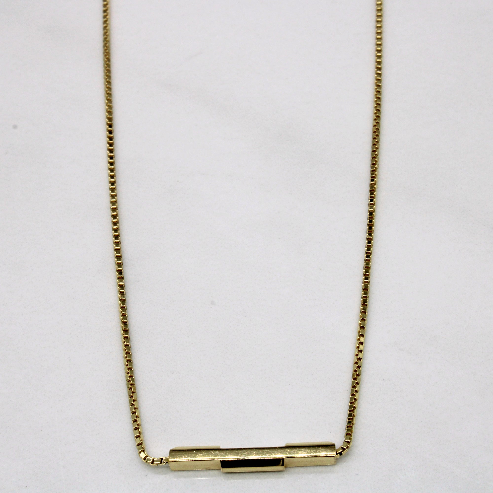 'Gucci' 18k Yellow Gold Necklace | 16