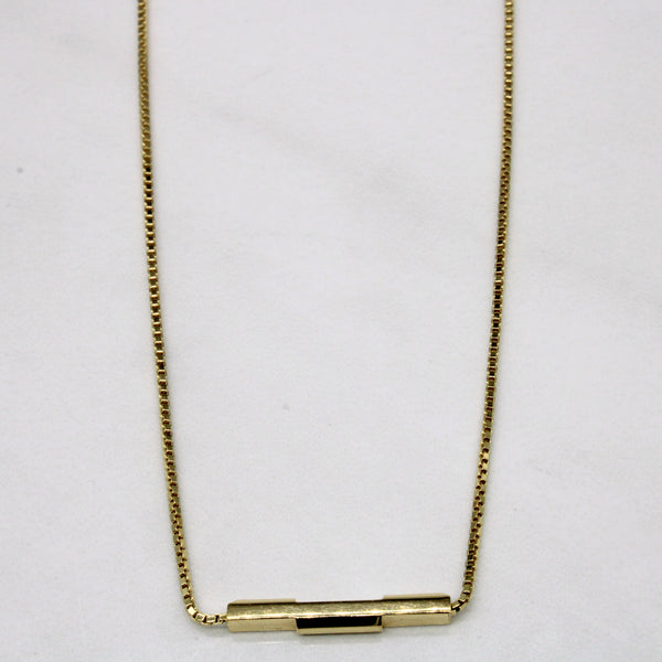 'Gucci' 18k Yellow Gold Necklace | 16