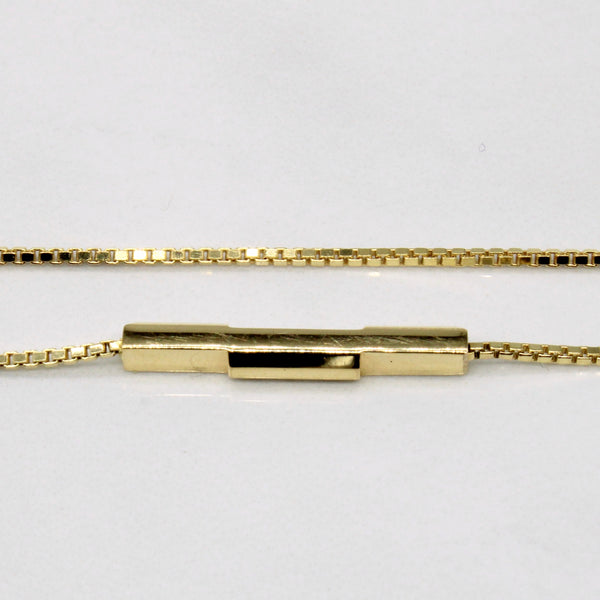 'Gucci' 18k Yellow Gold Necklace | 16