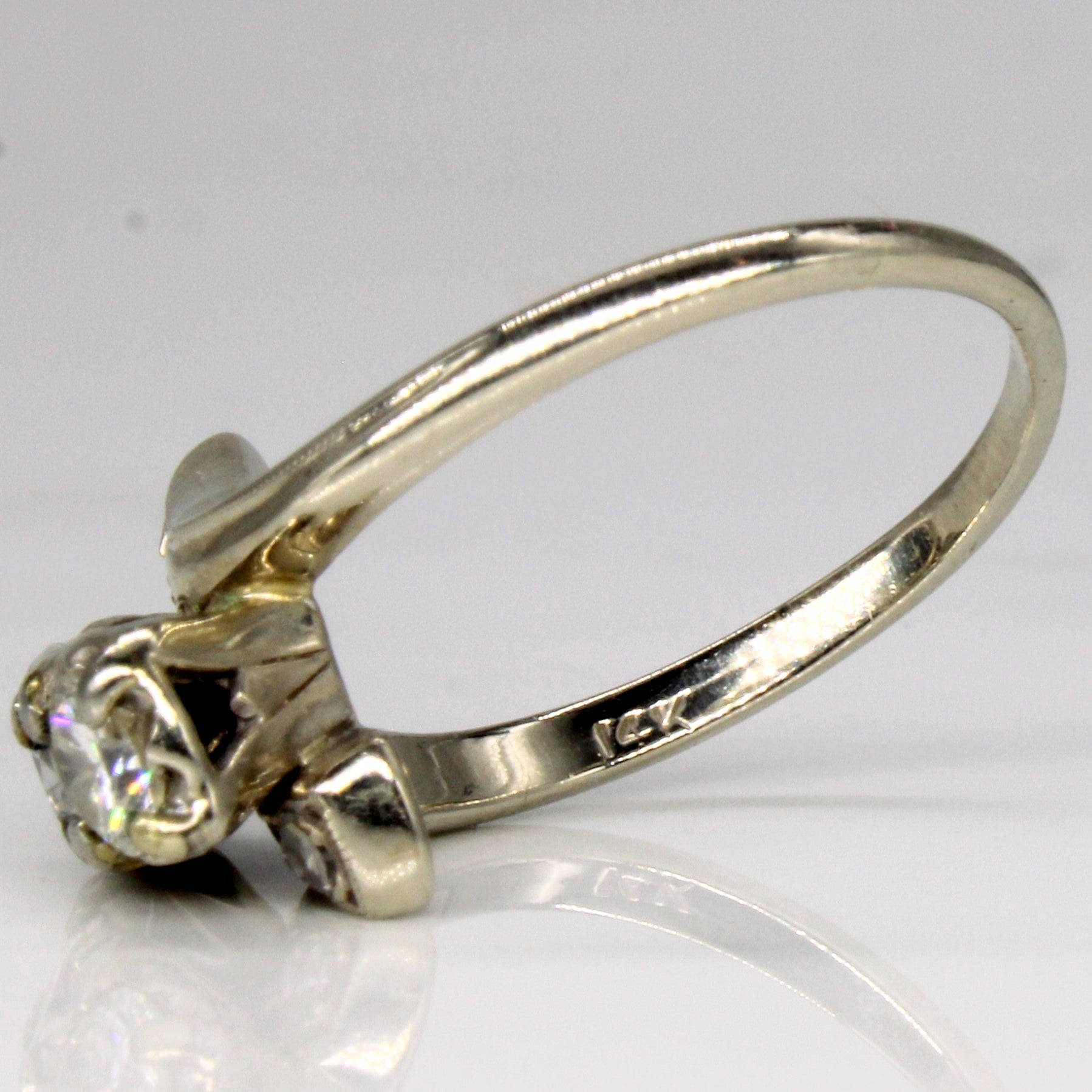 Diamond Waterfall Engagement Ring | 0.82ctw | SZ 6.5 |