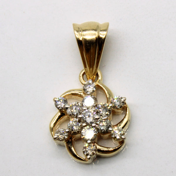 Diamond Cluster Pendant | 0.60ctw |