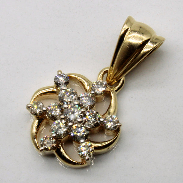 Diamond Cluster Pendant | 0.60ctw |