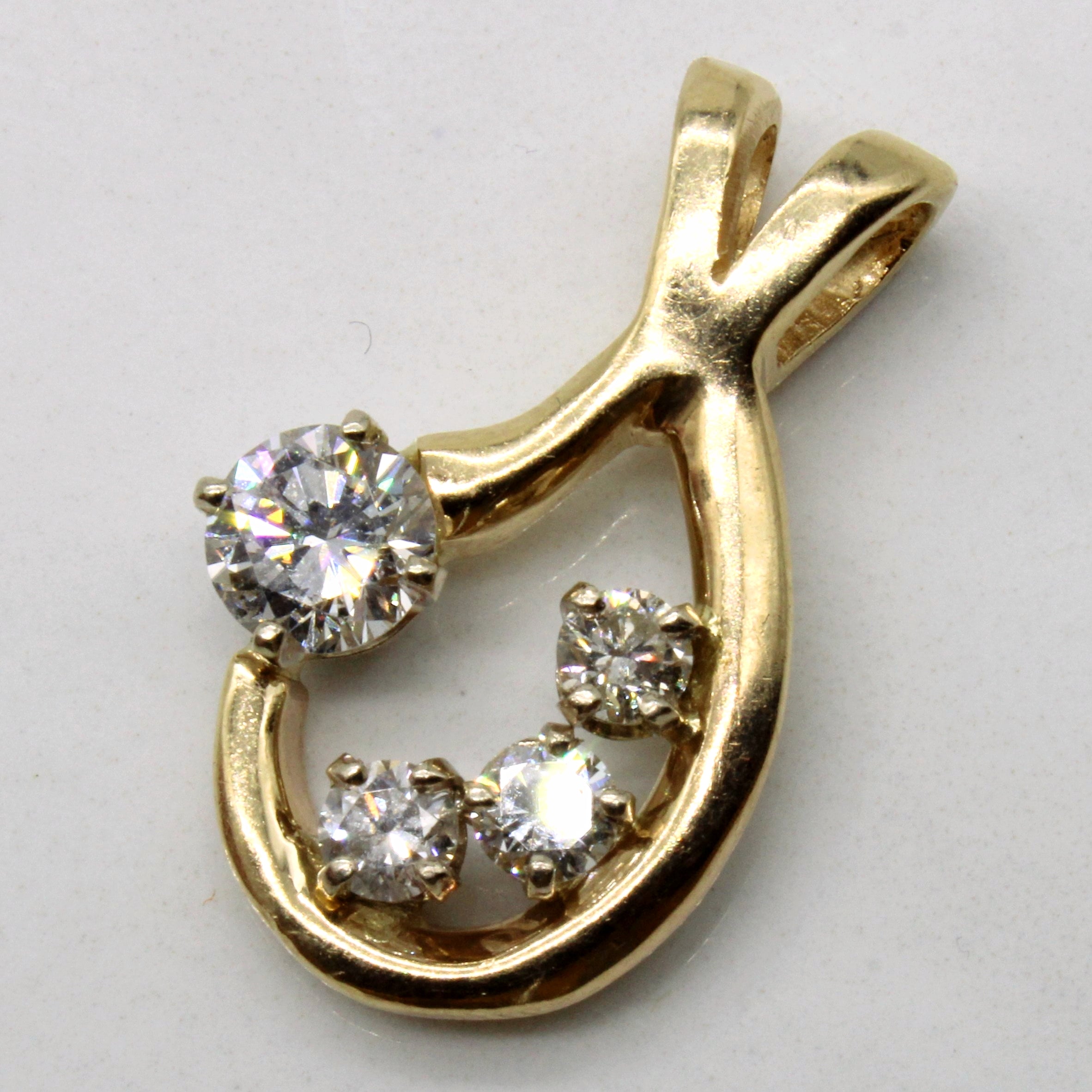 Diamond Abstract Pendant | 0.84ctw |