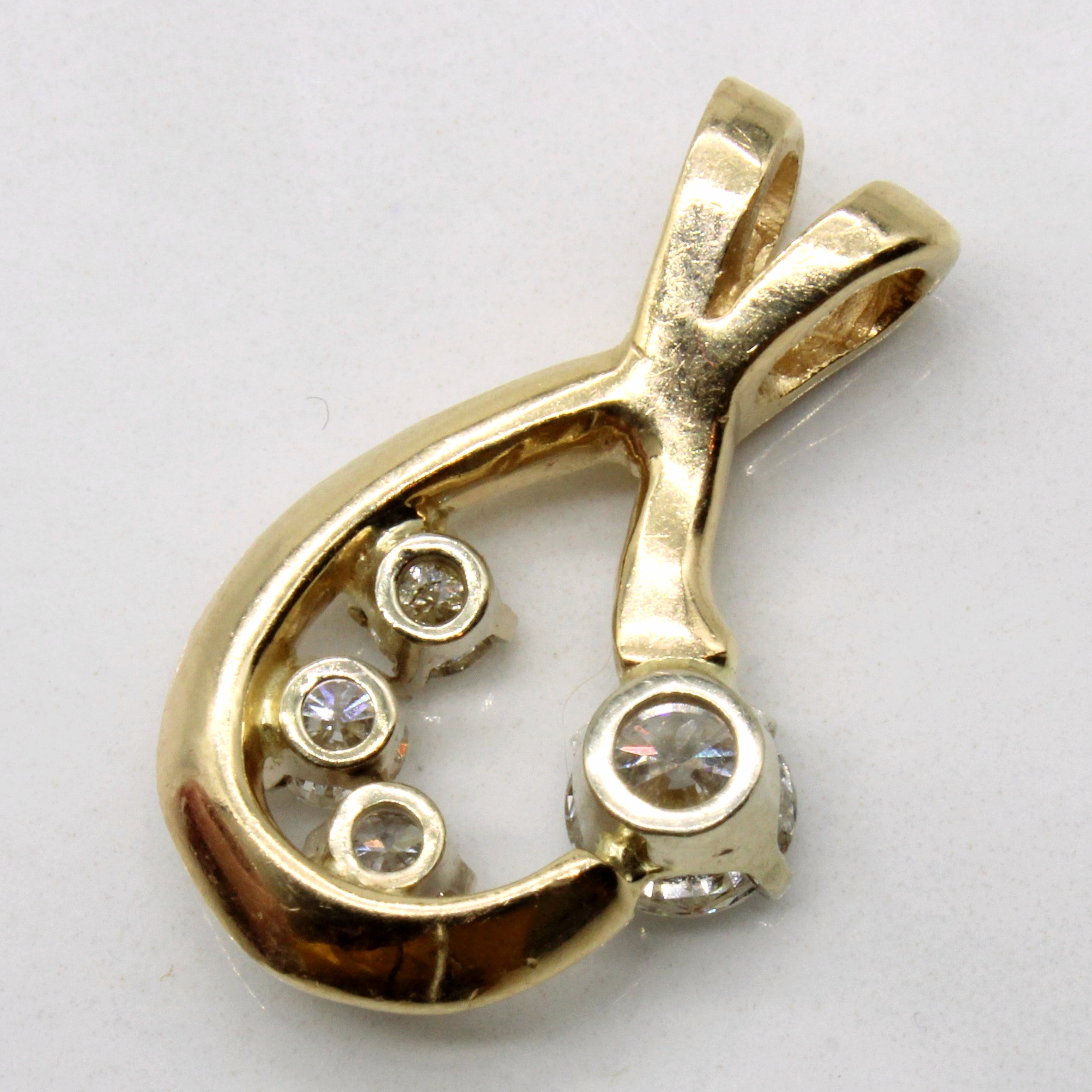 Diamond Abstract Pendant | 0.84ctw |