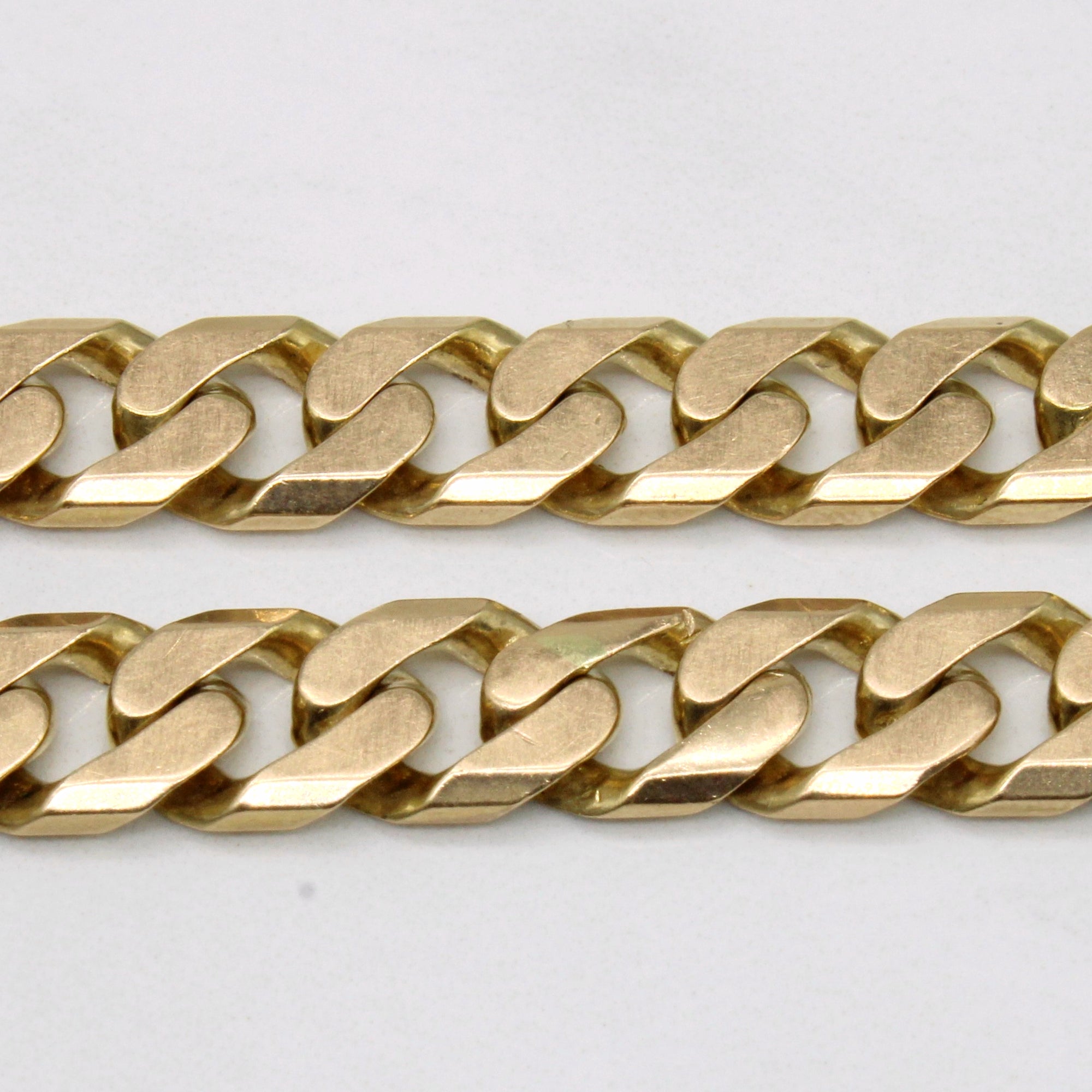 10k Yellow Gold Curb Link Bracelet | 9.25