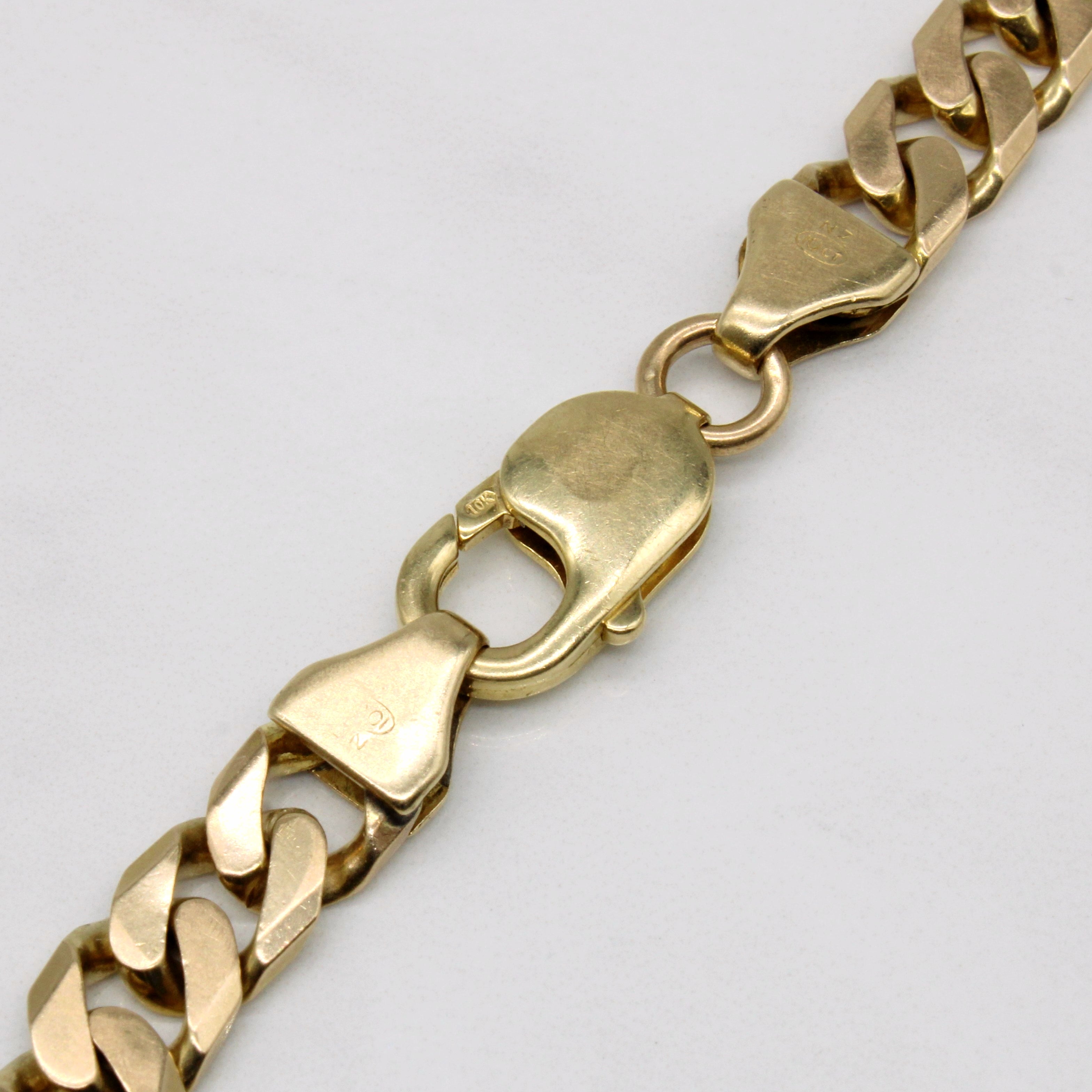 10k Yellow Gold Curb Link Bracelet | 9.25" |